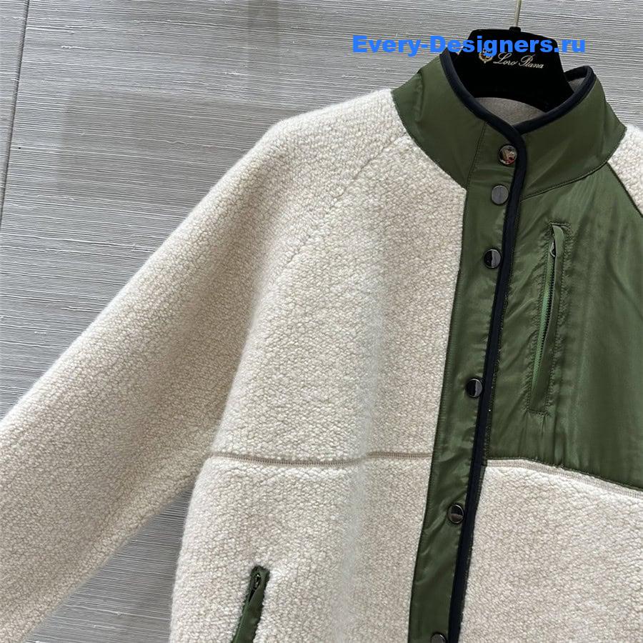 L0r0 P1ana curly cashmere coat
