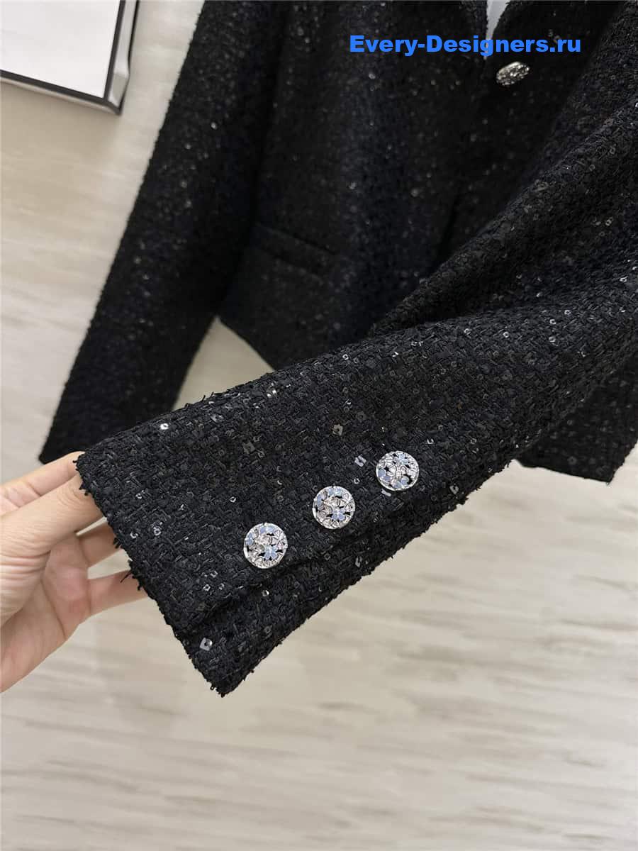 CC sequined woven jacket