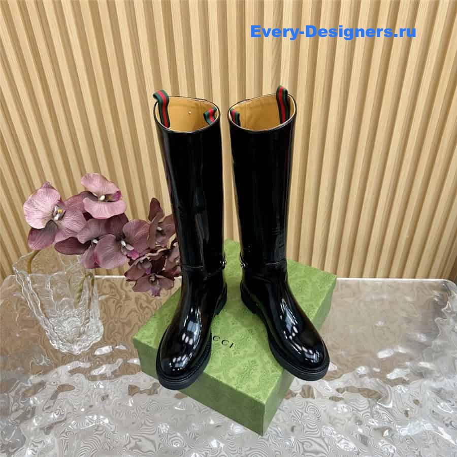 Gvc*1 women’s slim horsebit boot black
