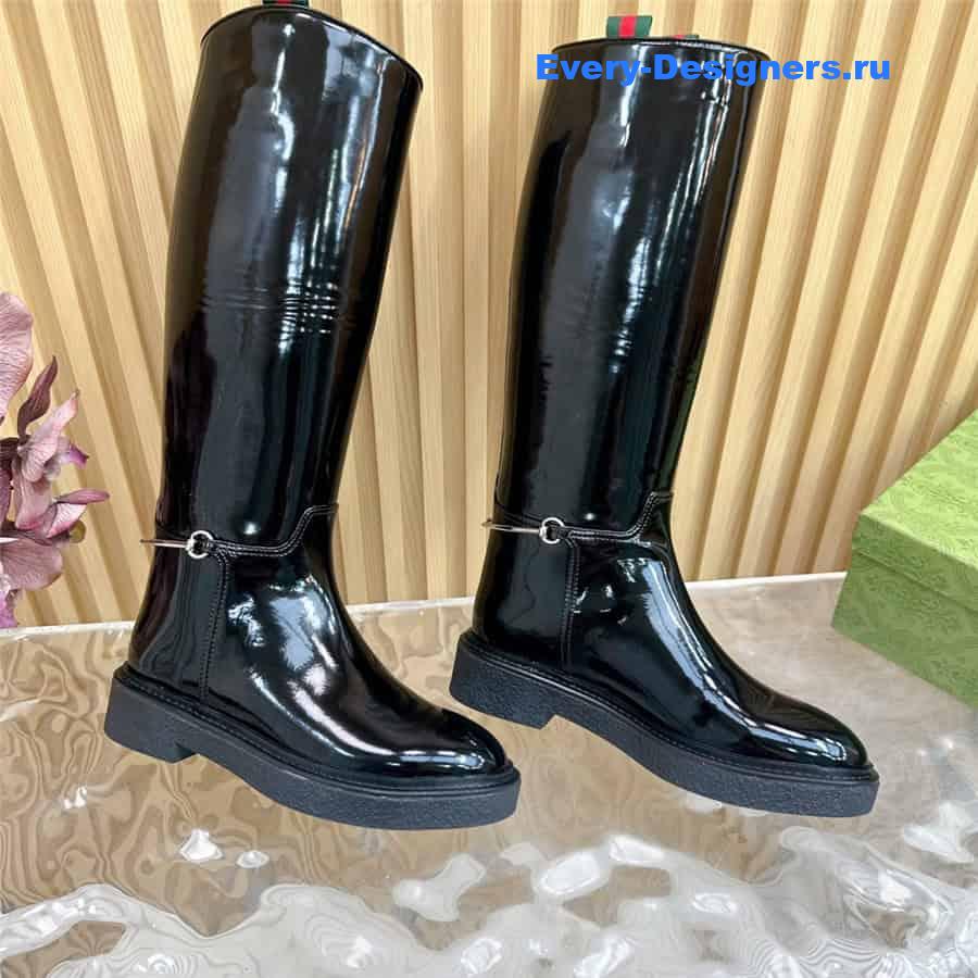 Gvc*1 women’s slim horsebit boot black