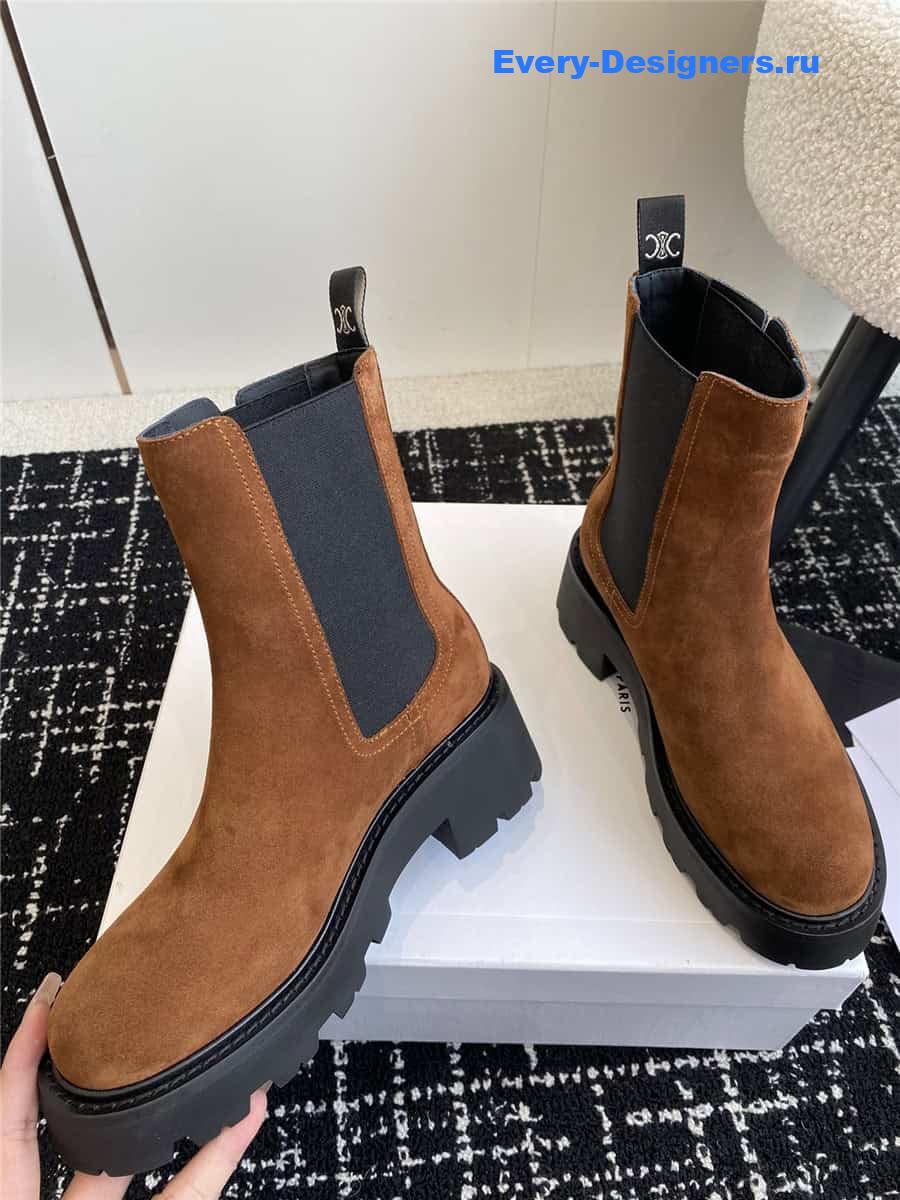 Ce1i*e brown suede chelsea boots