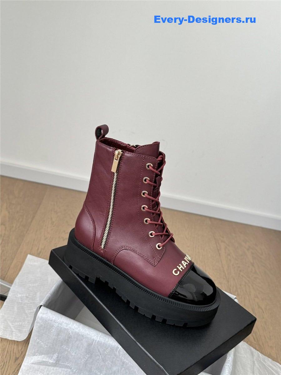 Ch**el platform high top ankle boots
