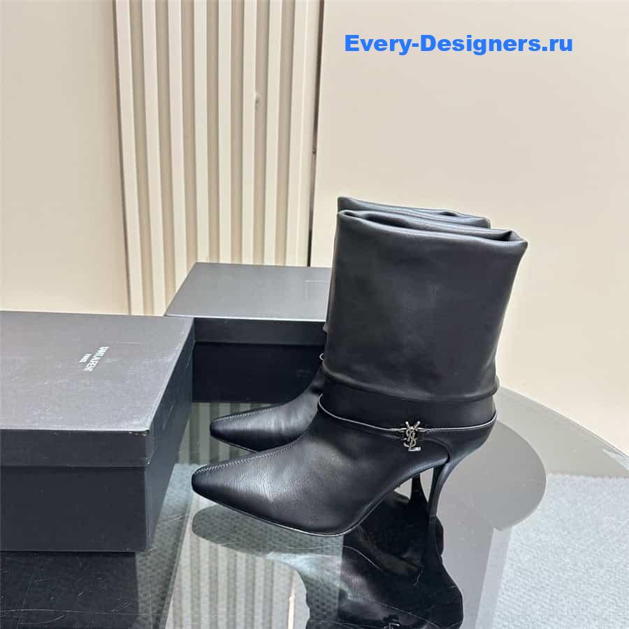 Y51 side zipper ankle boots