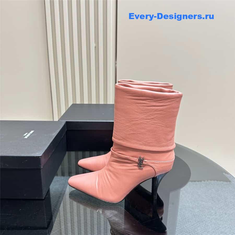 Y51 side zipper ankle boots
