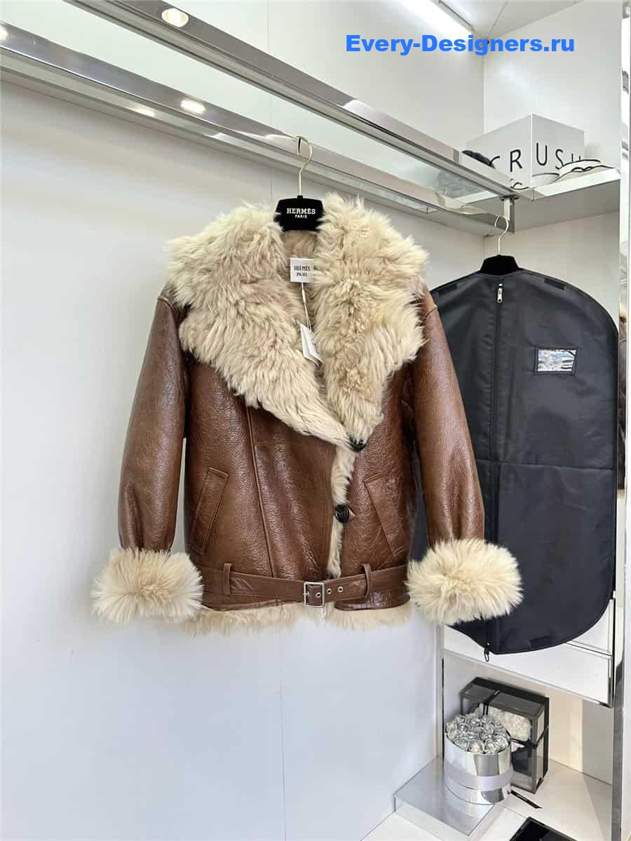 H**me5 shearling coat