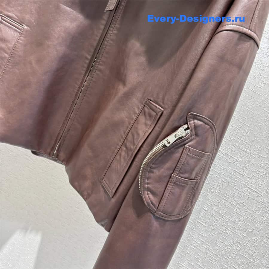 L0ew* lambskin quilted coat