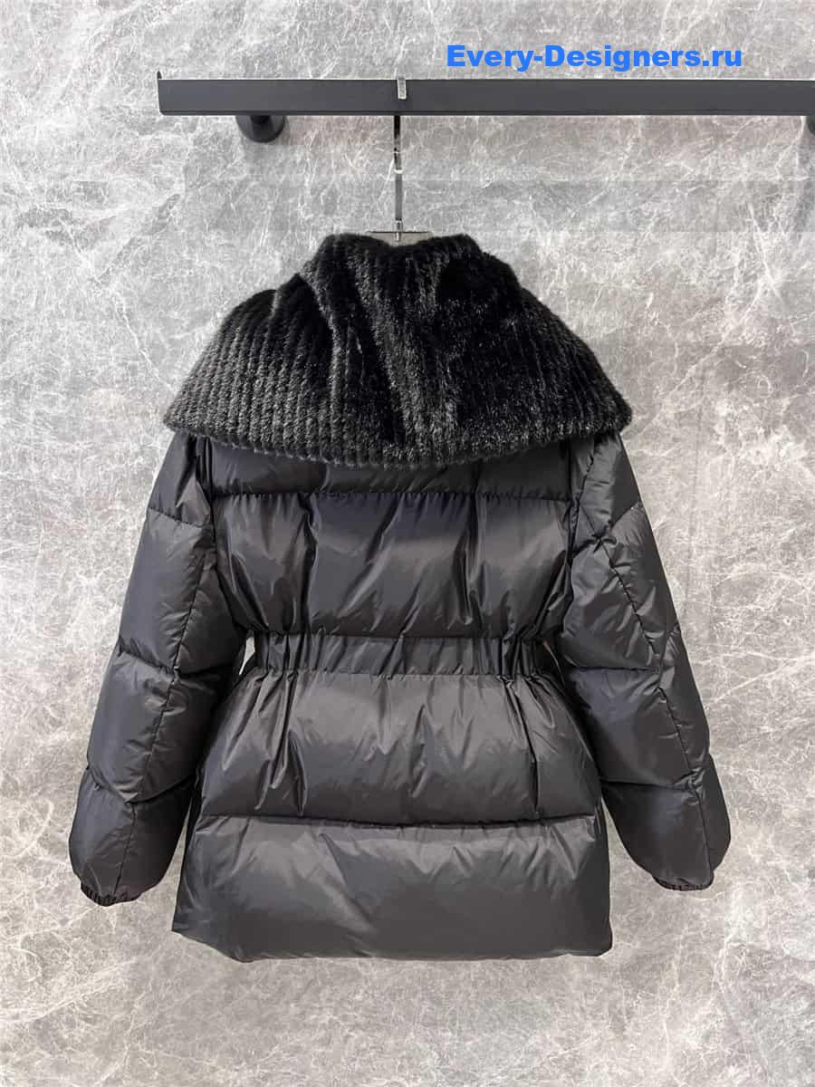 moncler large lapel down jacket