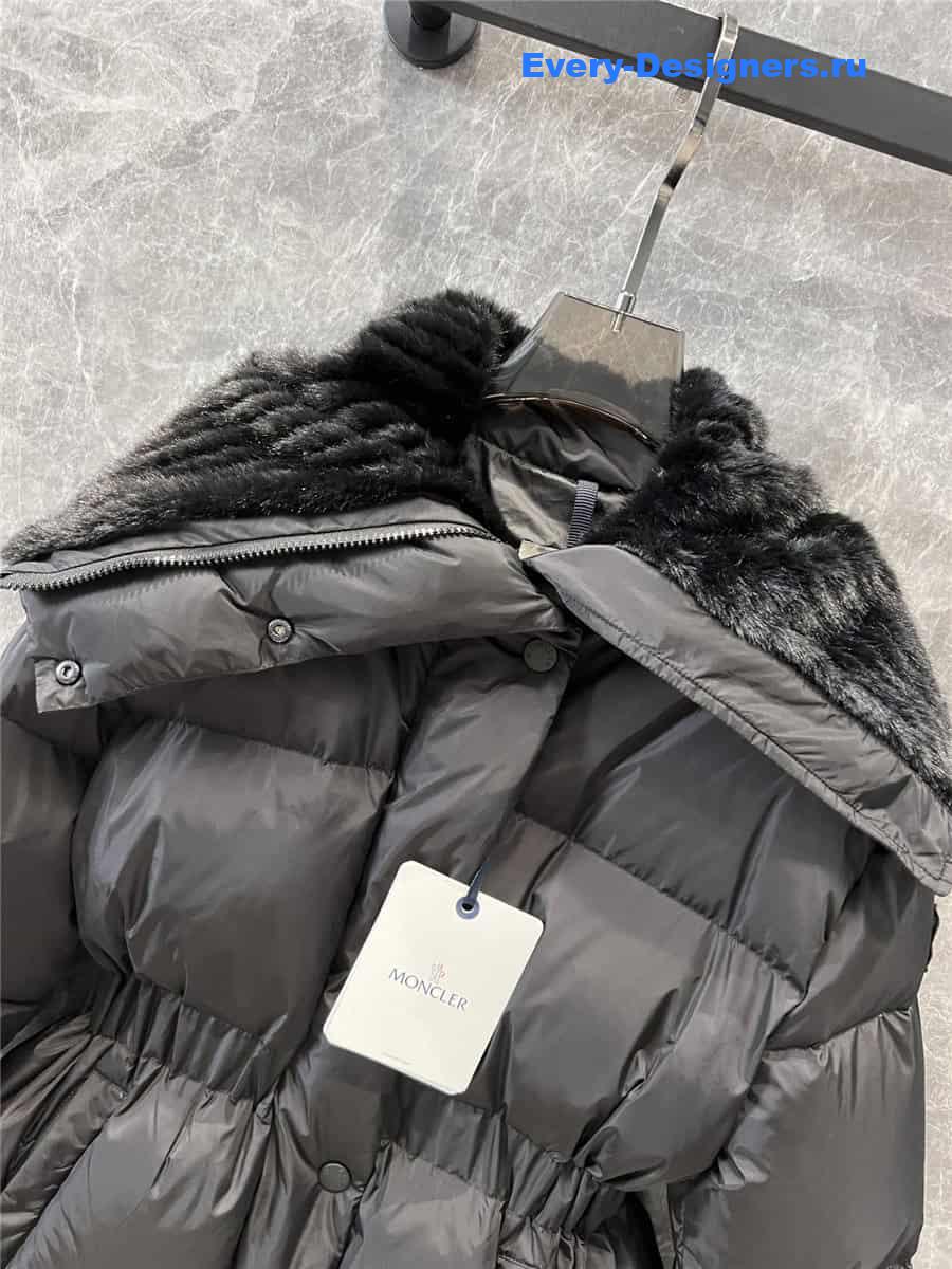 moncler large lapel down jacket