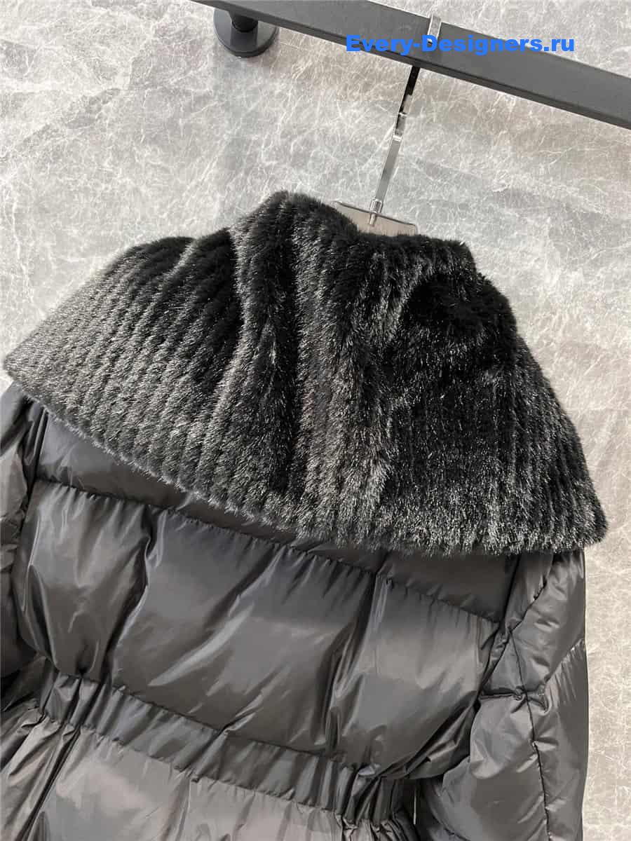 moncler large lapel down jacket