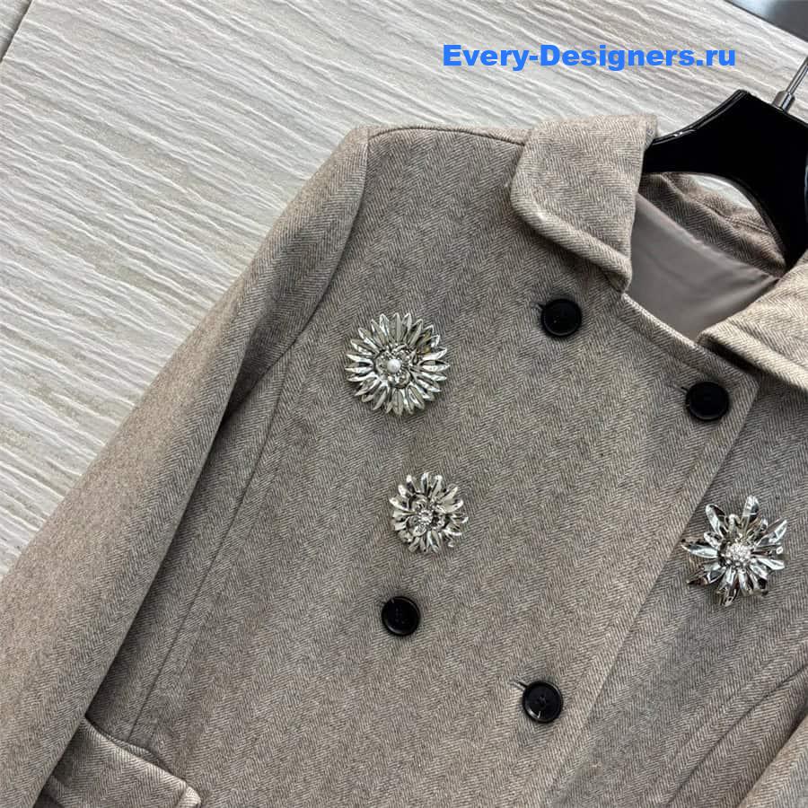 M1um1u doll collar coat