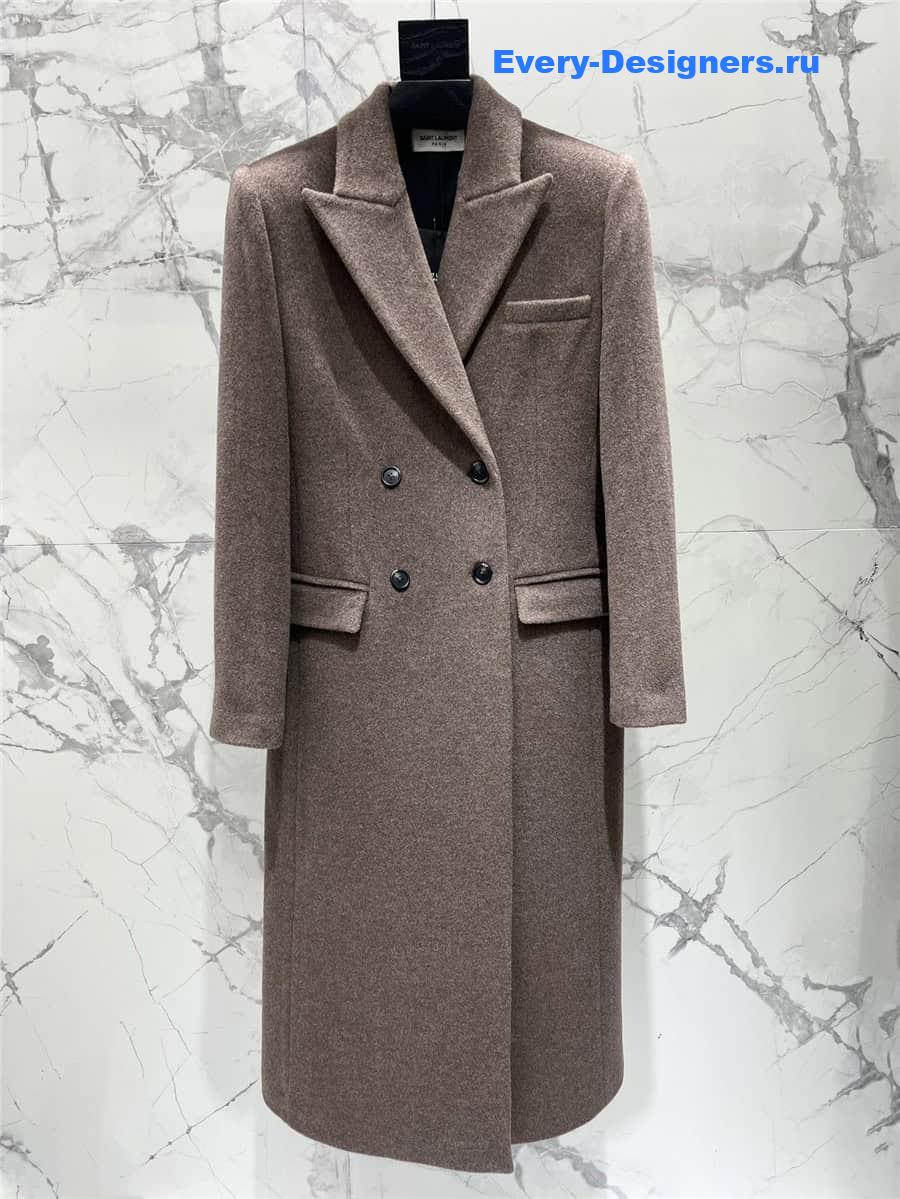 Y51 waist wide shoulder coat