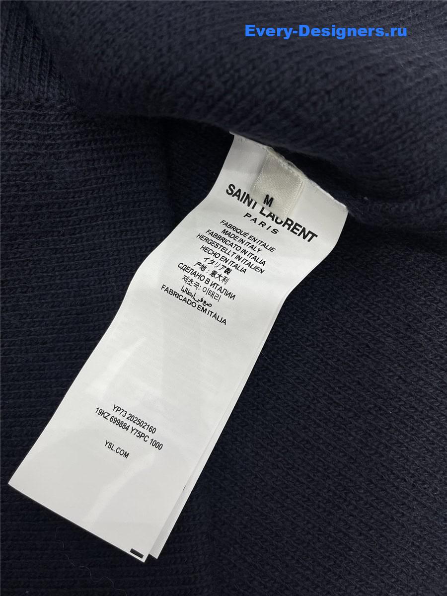 Y51 embroidered knit cardigan vest