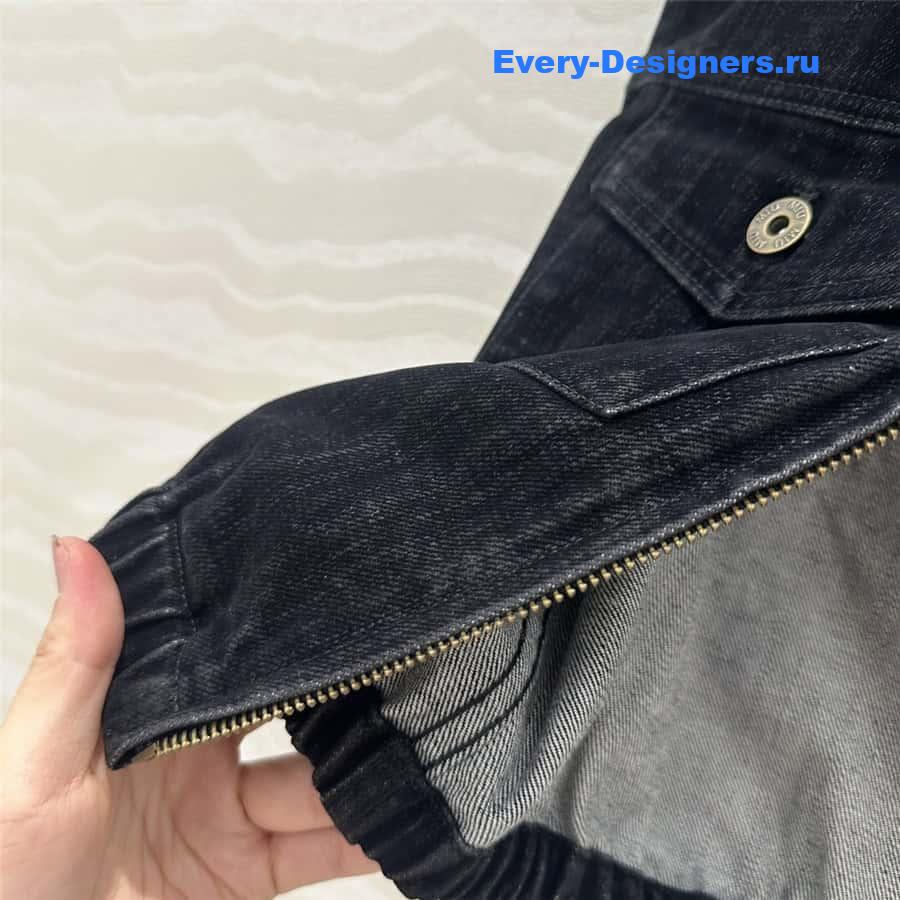 M1um1u denim short vest
