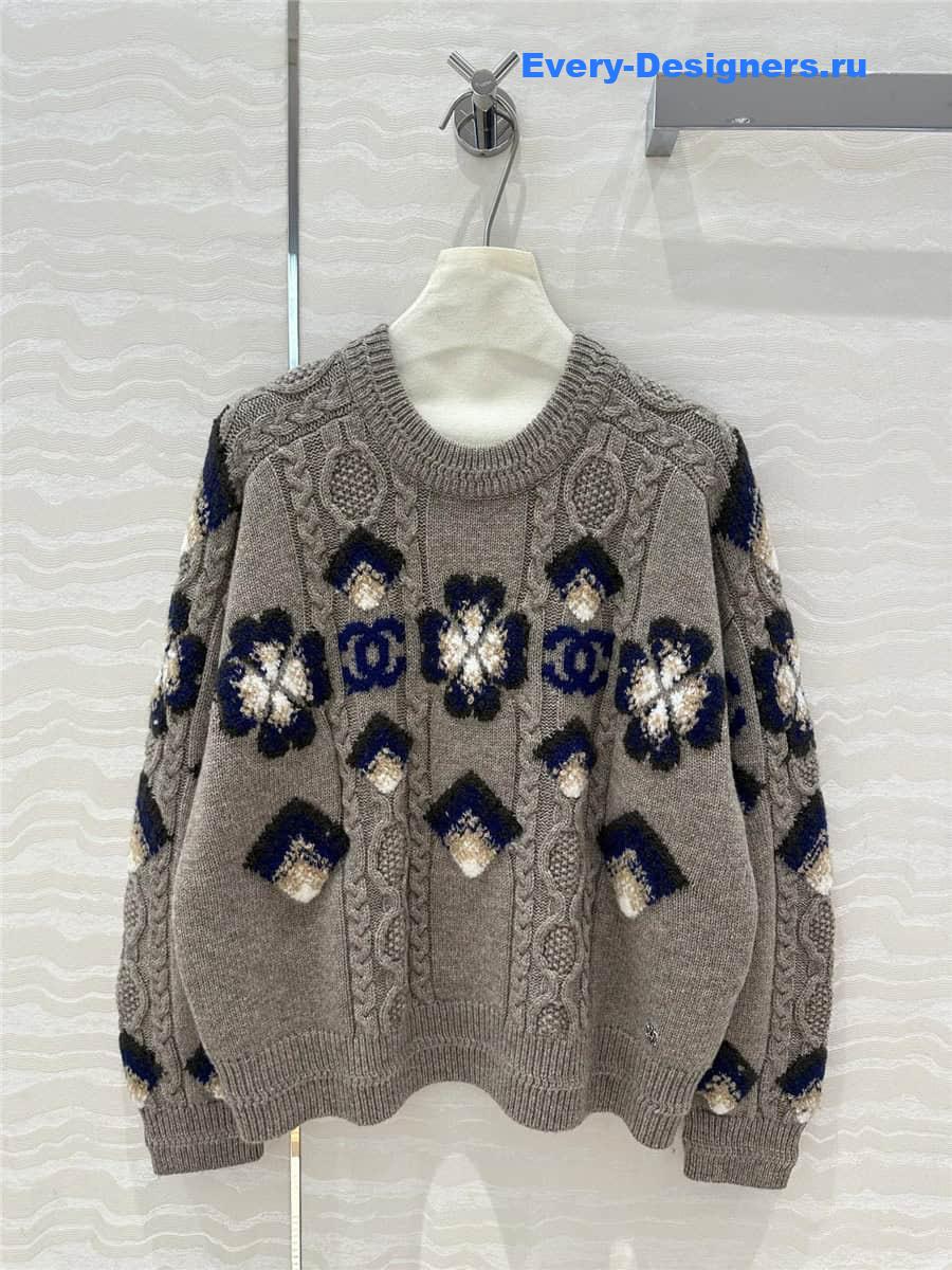 CC Ski Knit Sweater Grey