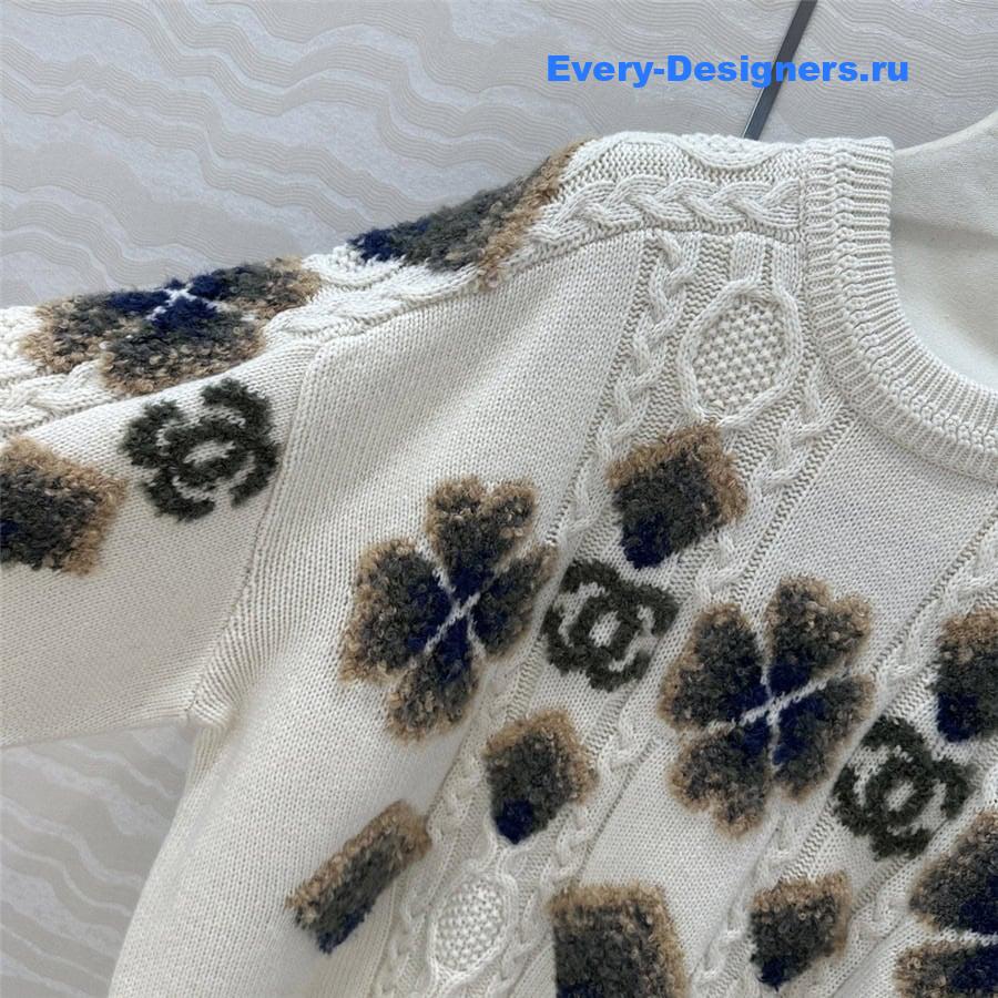 CC Ski Knit Sweater White
