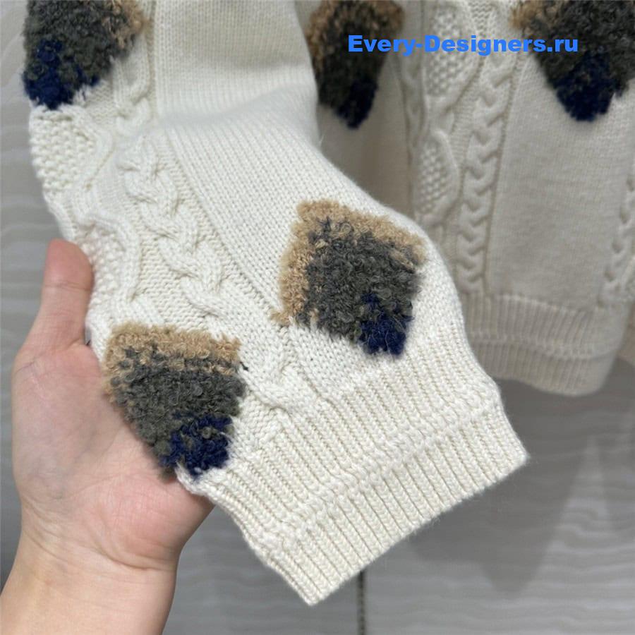 CC Ski Knit Sweater White