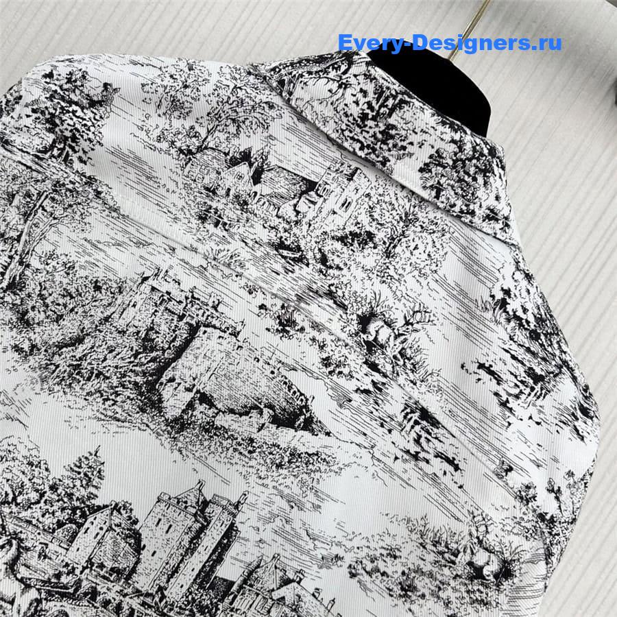 D10r scotland motif denim jacket