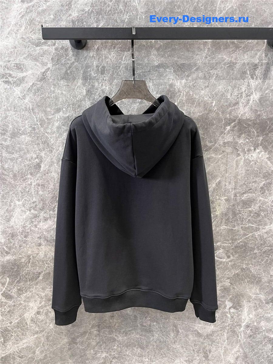Va1e*ntin0 chez oversized hoodie black