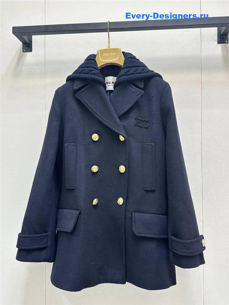 M1um1u cashmere wool suit jacket