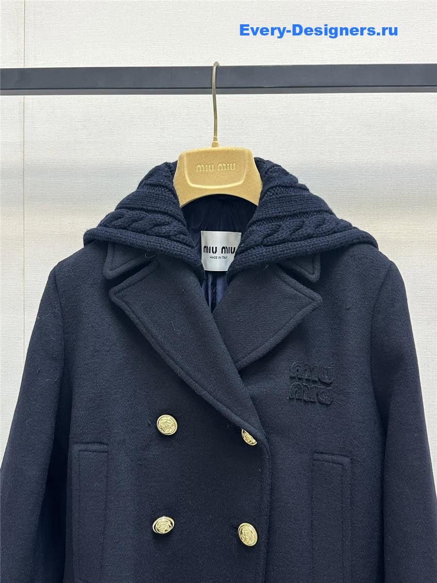 M1um1u cashmere wool suit jacket