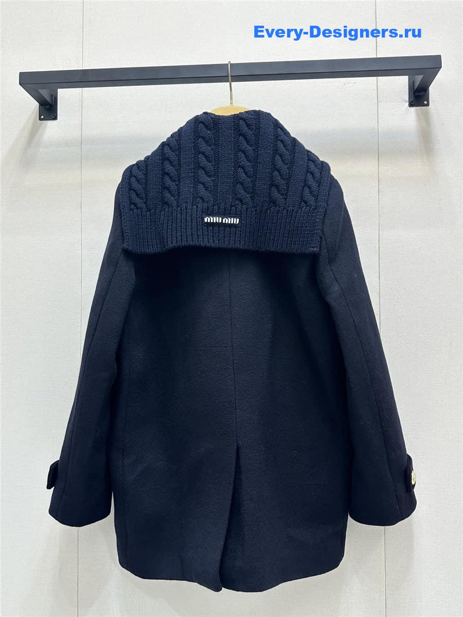 M1um1u cashmere wool suit jacket