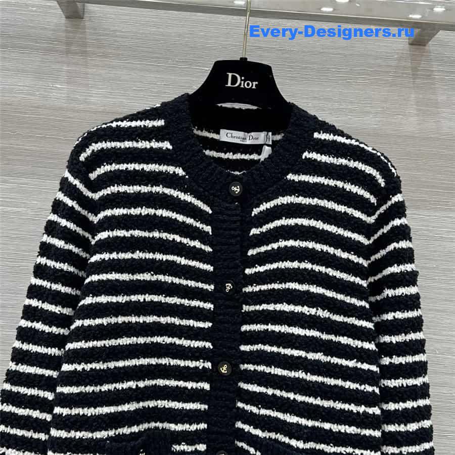 D10r striped cardigan jacket