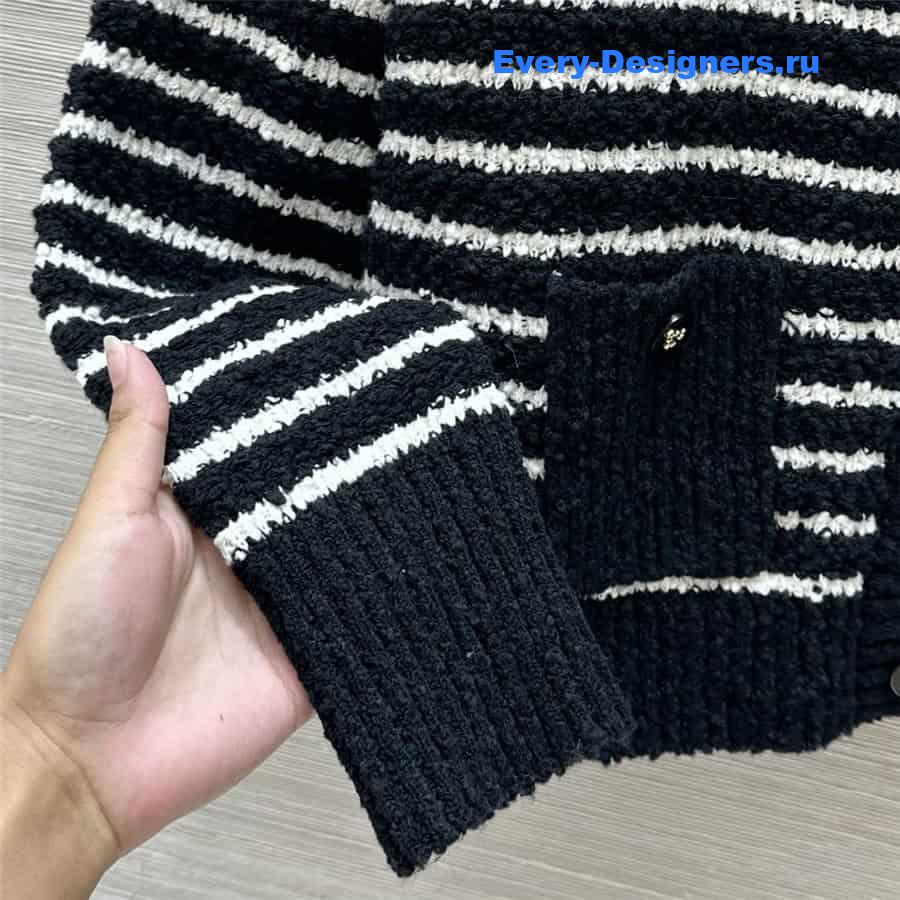 D10r striped cardigan jacket