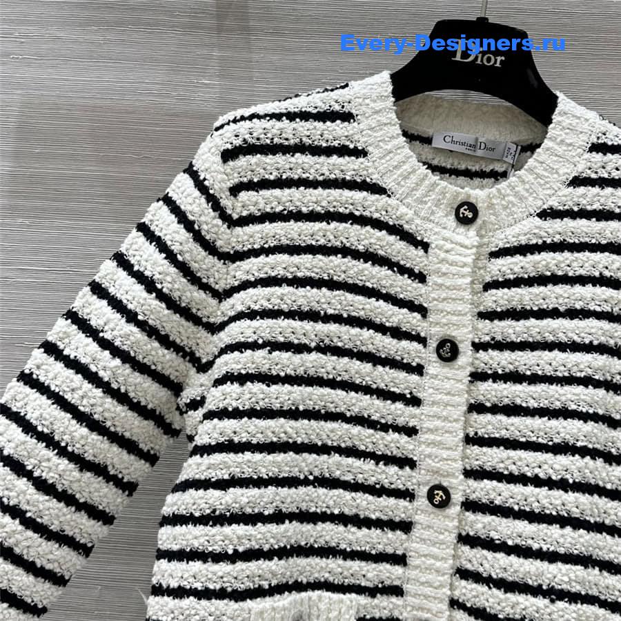 D10r striped cardigan jacket