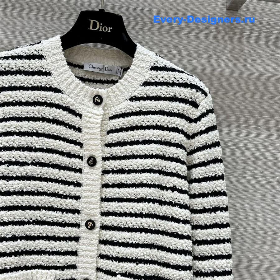 D10r striped cardigan jacket