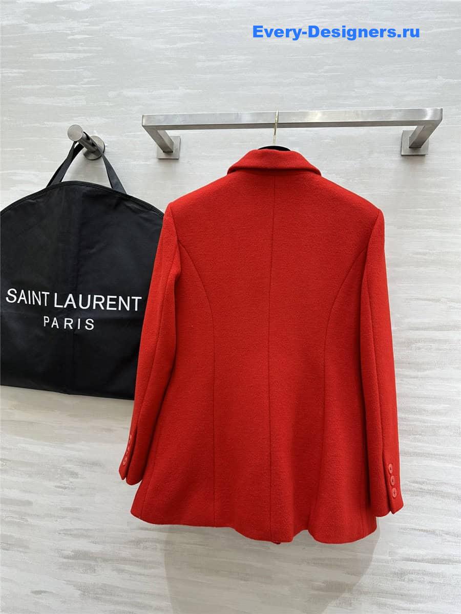 Y51 red wool blazer
