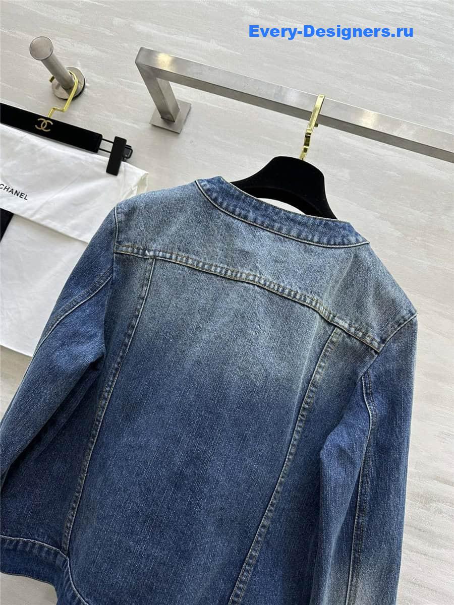 CC distressed denim jacket