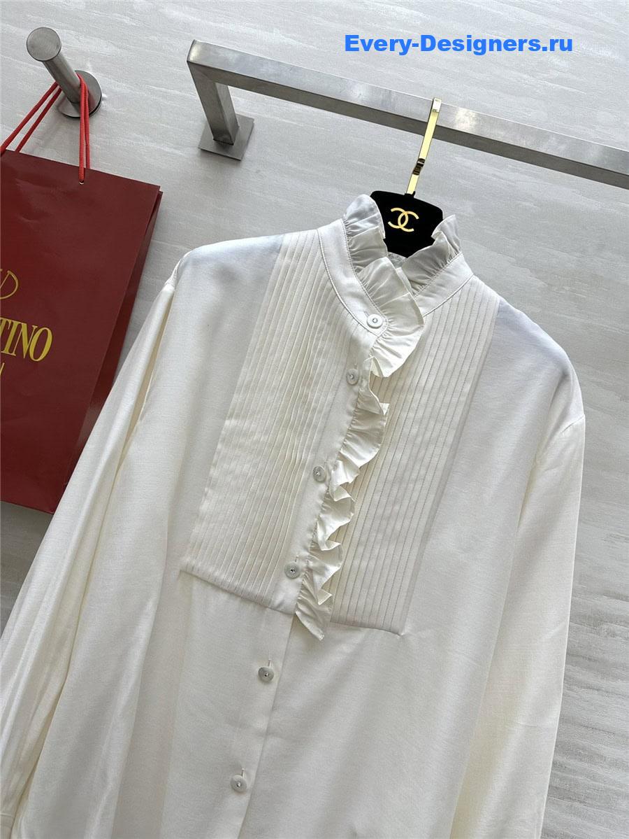 Va1e*ntin0 ruffled long sleeve shirt