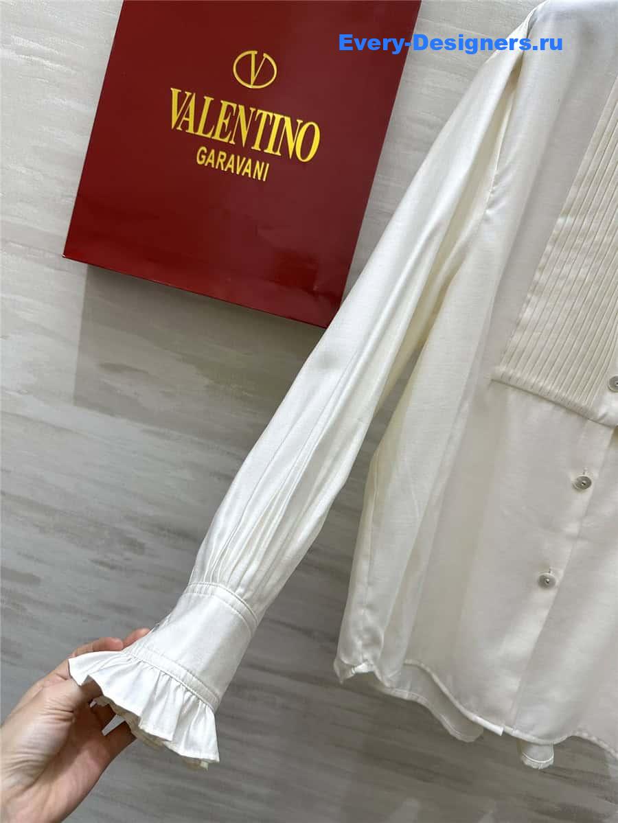Va1e*ntin0 ruffled long sleeve shirt