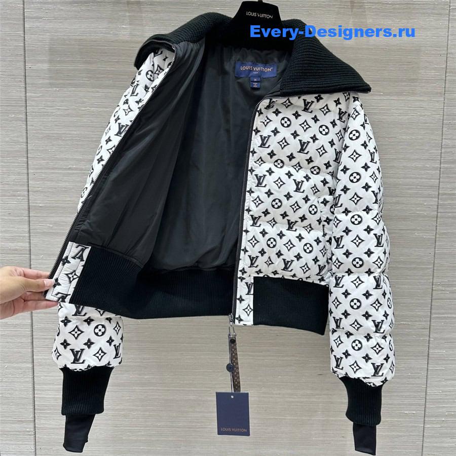 l0vis Vvtt0n lv logo short down jacket