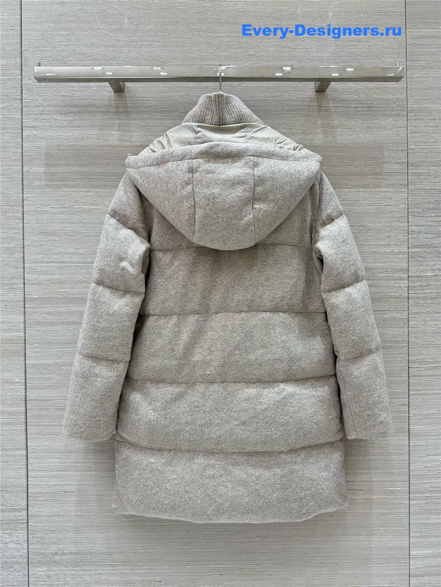 L0r0 P1ana mid-length down jacket