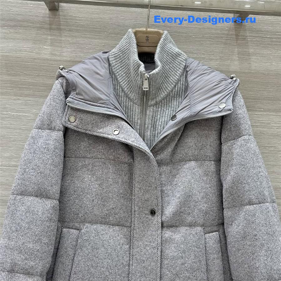 L0r0 P1ana mid-length down jacket