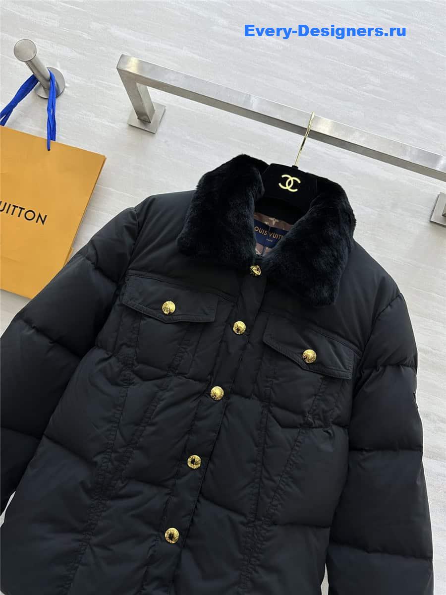 l0vis Vvtt0n lv lapel down jacket