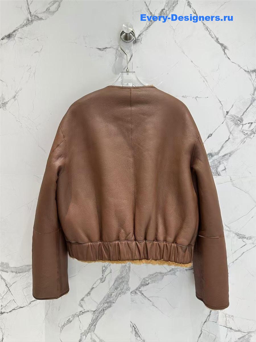 L0r0 P1ana wool and shearling coat