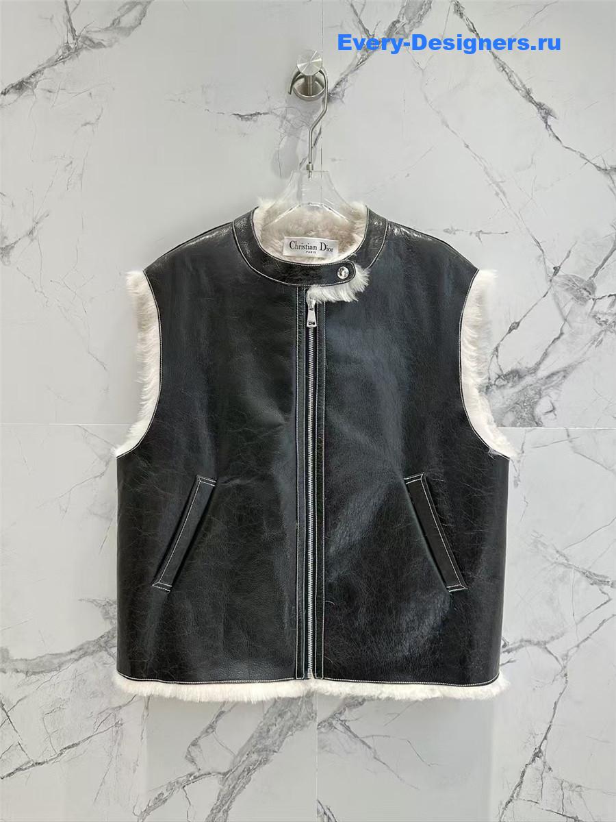 D10r sheepskin shearling vest