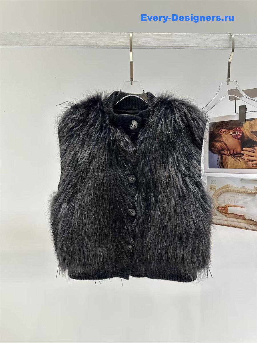 F**di fox fur vest