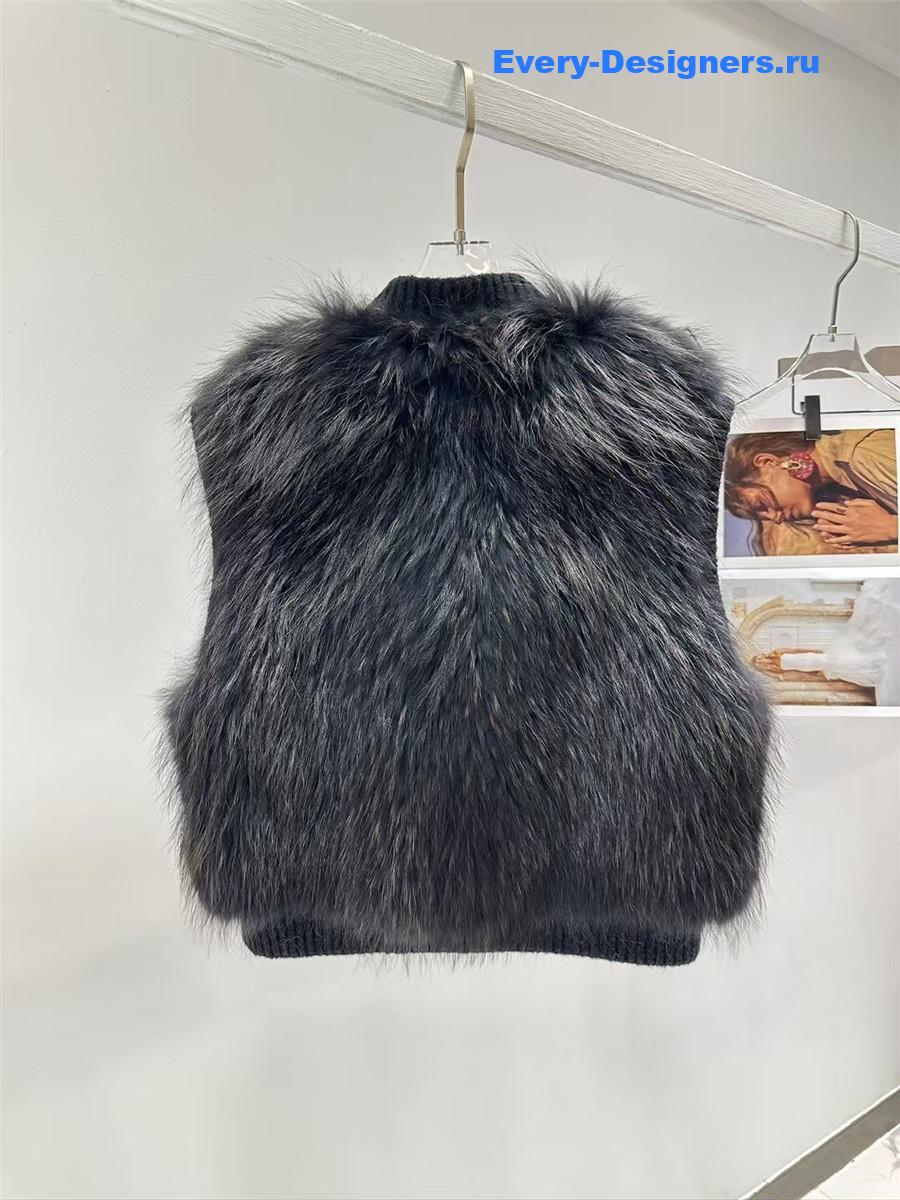 F**di fox fur vest