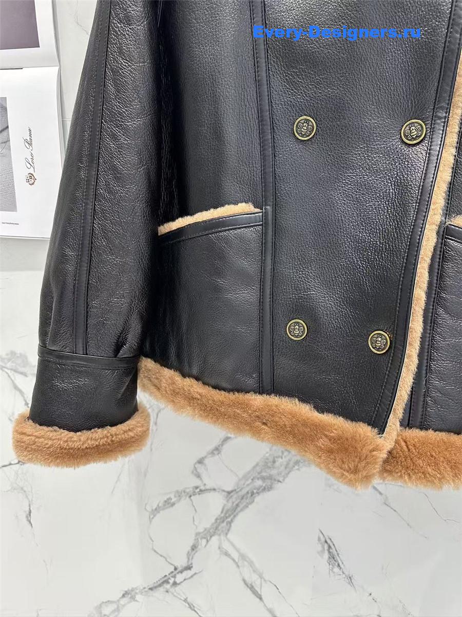 D10r sheepskin fur coat