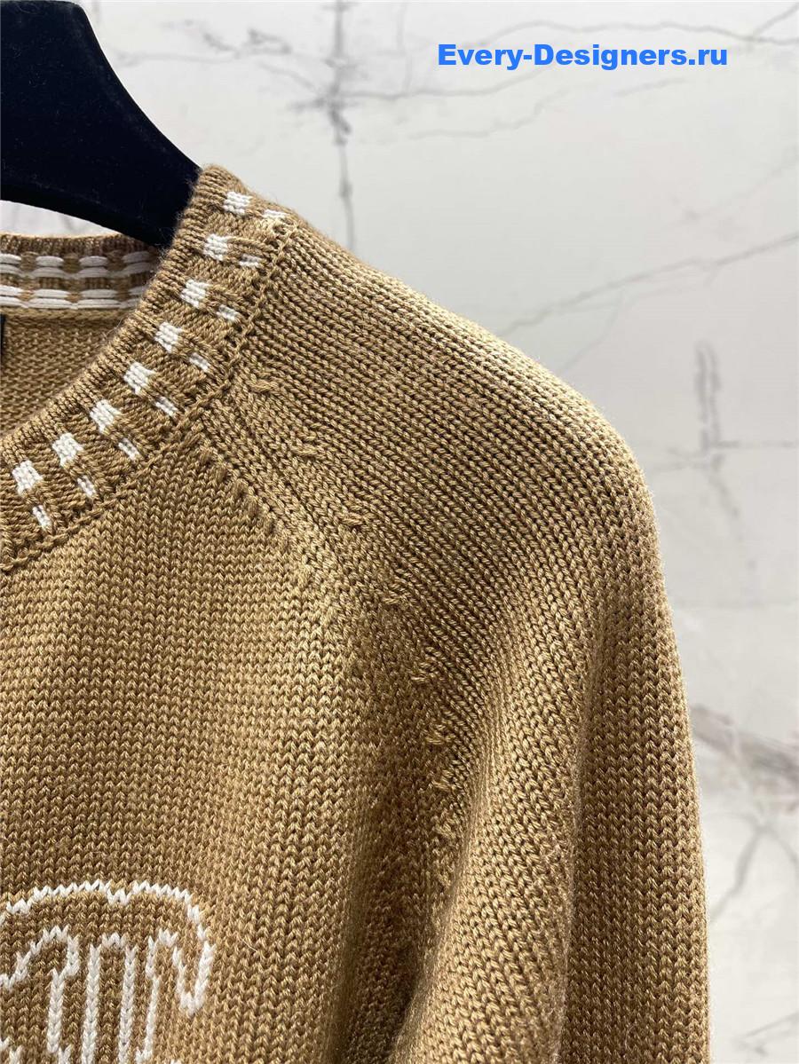 CC single-breasted knitted cardigan