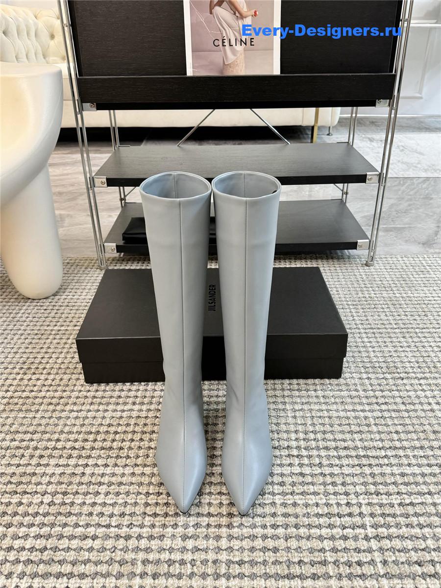 Jil Sander Kitten Heel Knee Boots