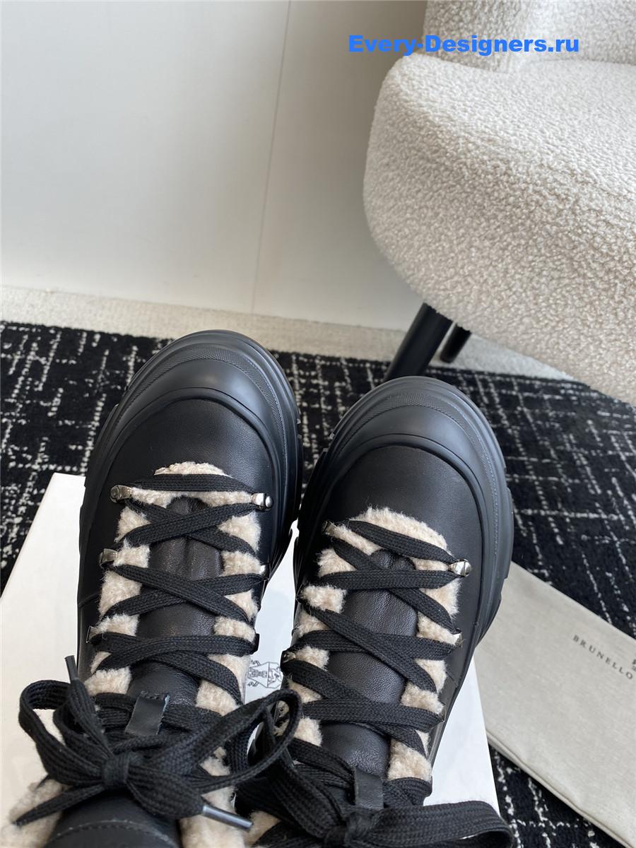 BC Black Sedue Panelled Ankle Boots