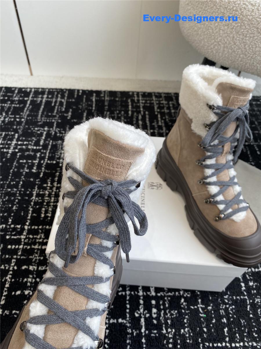 BC Brown Panelled Ankle Boots
