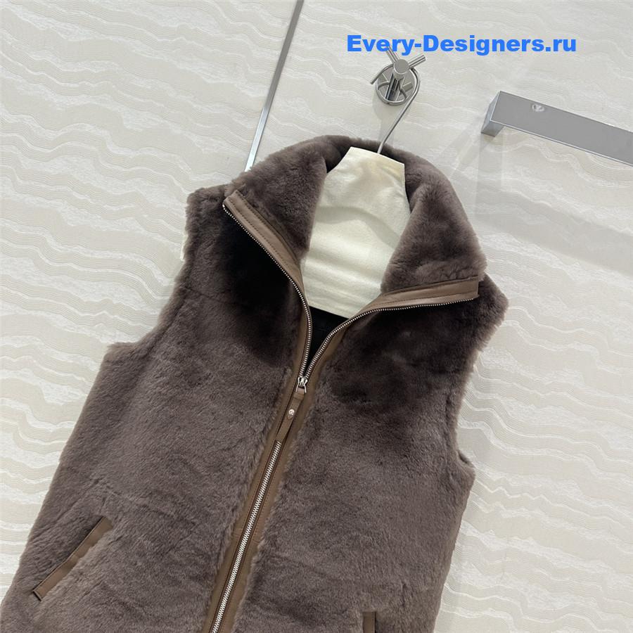 H**me5 reversible shearling vest