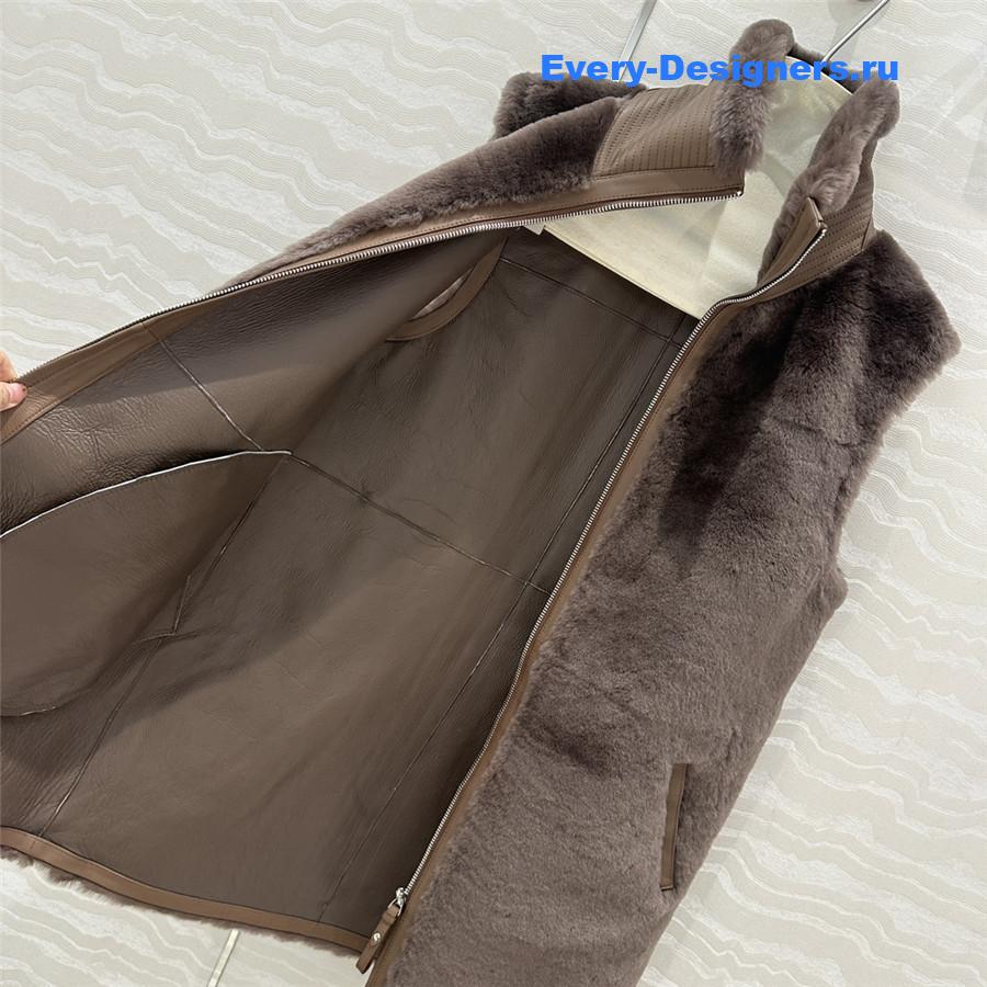 H**me5 reversible shearling vest