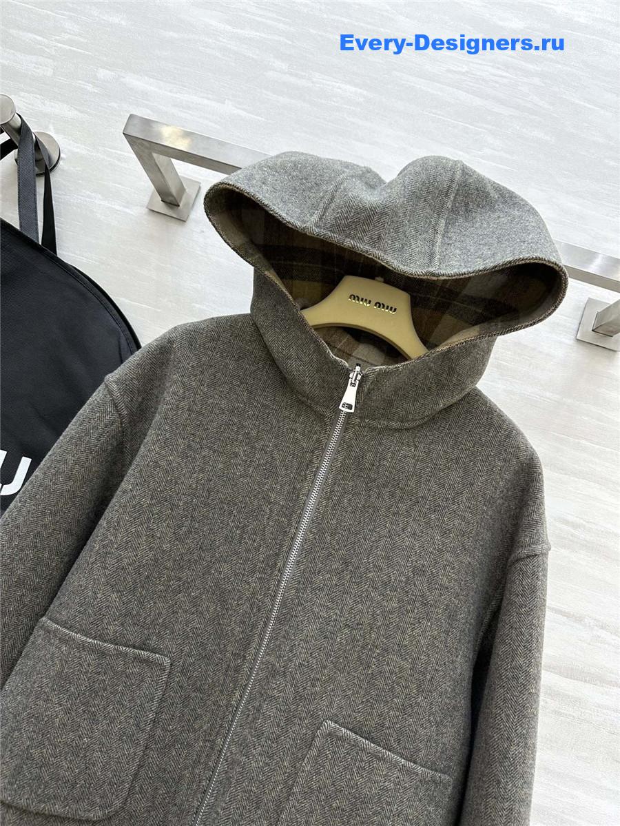 M1um1u handmade wool coat