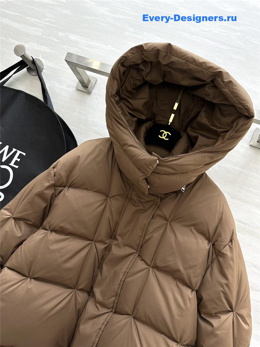 L0ew* minimalist hooded down jacket